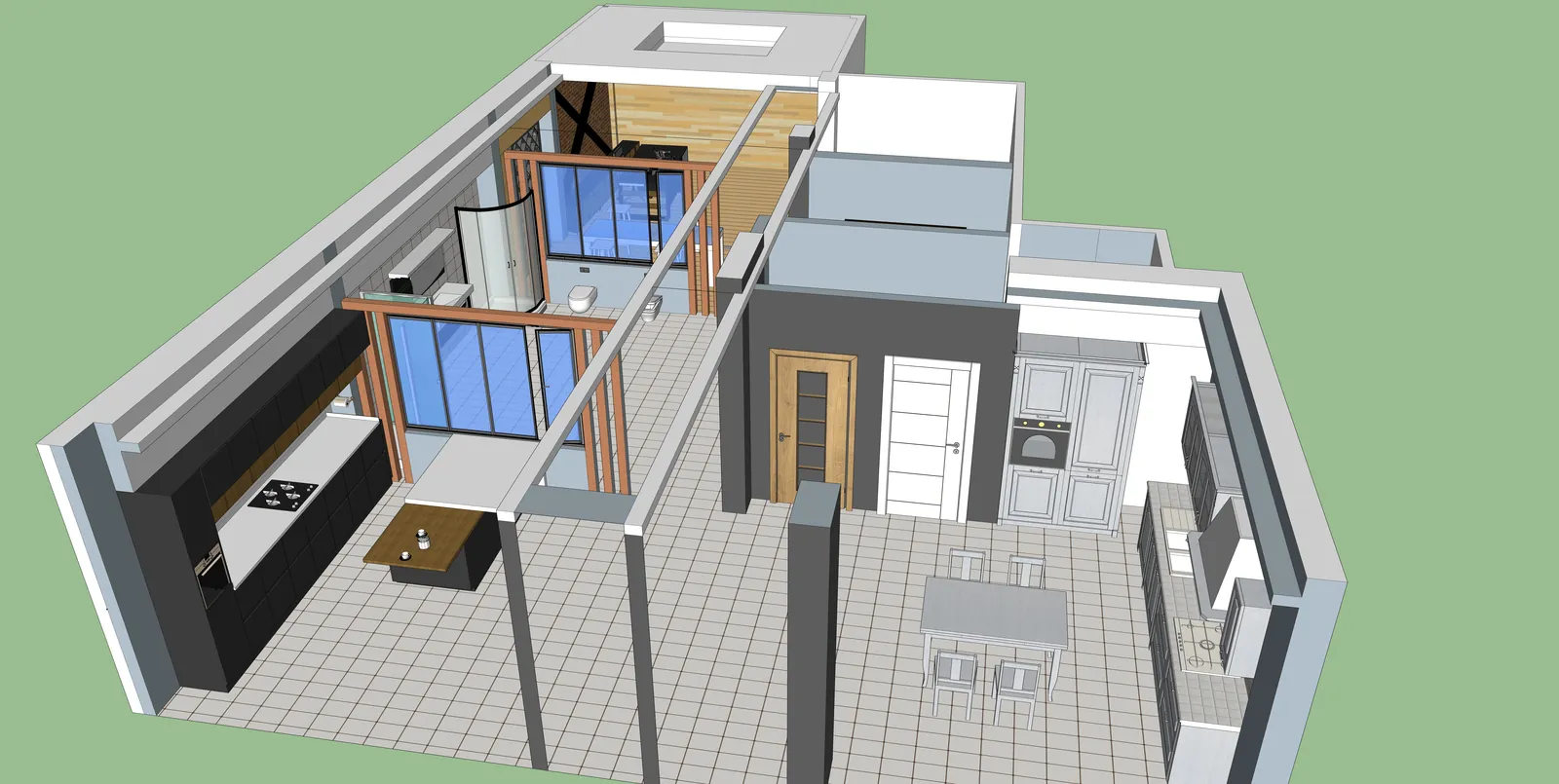 Cihanbeyli Showroom Ofis Çalışması - 3D render görselleştirme 2