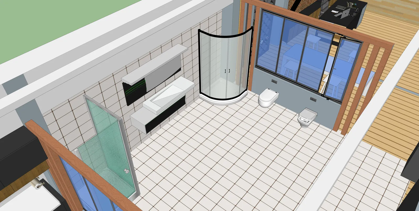 Cihanbeyli Showroom Ofis Çalışması - 3D render görselleştirme 5